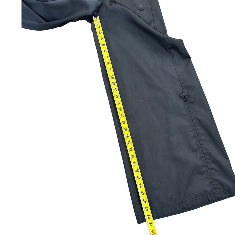 adidas Originals Wide Leg Baggy Satin Cargo Utility Pants in black size small - Picture 7 of 13